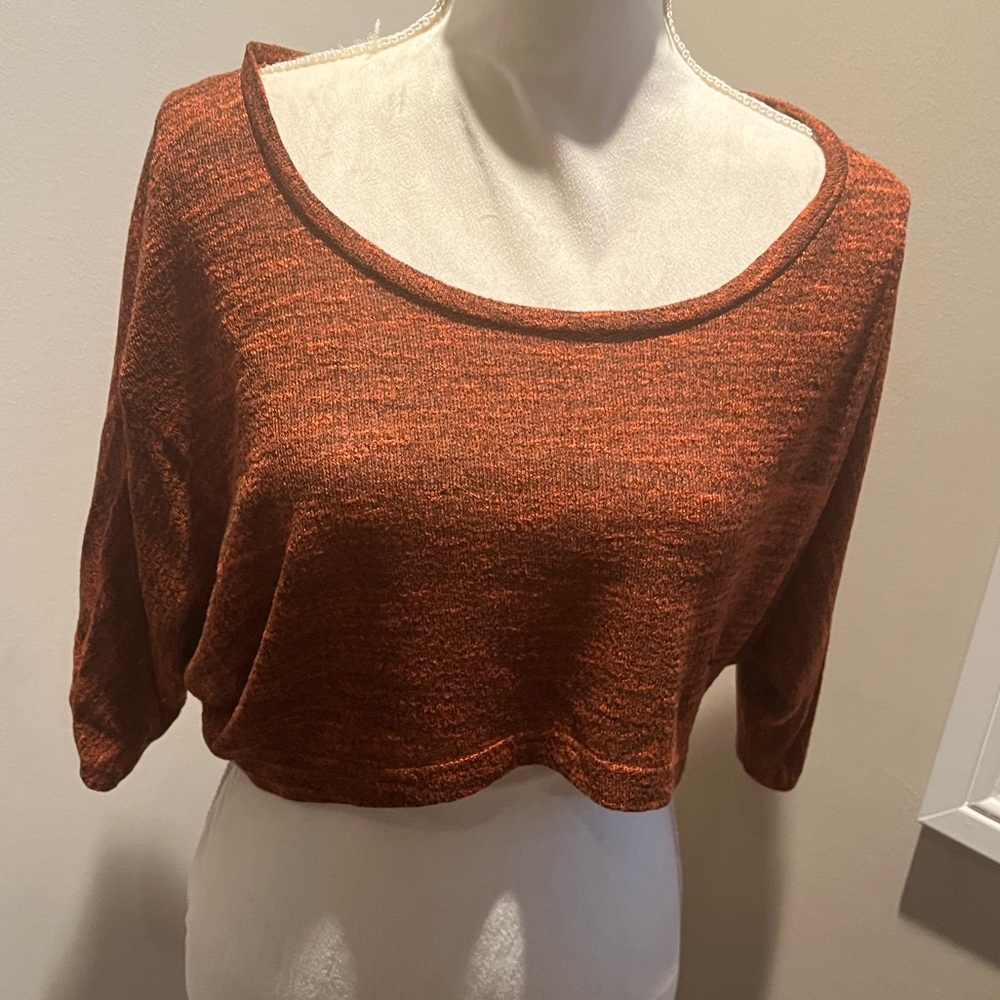 Love Culture burnt orange sweater top